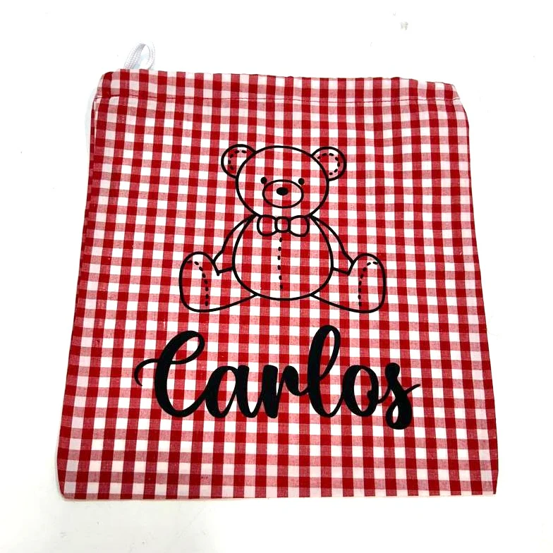 Bolsita tela cuadros personalizada - Image 3