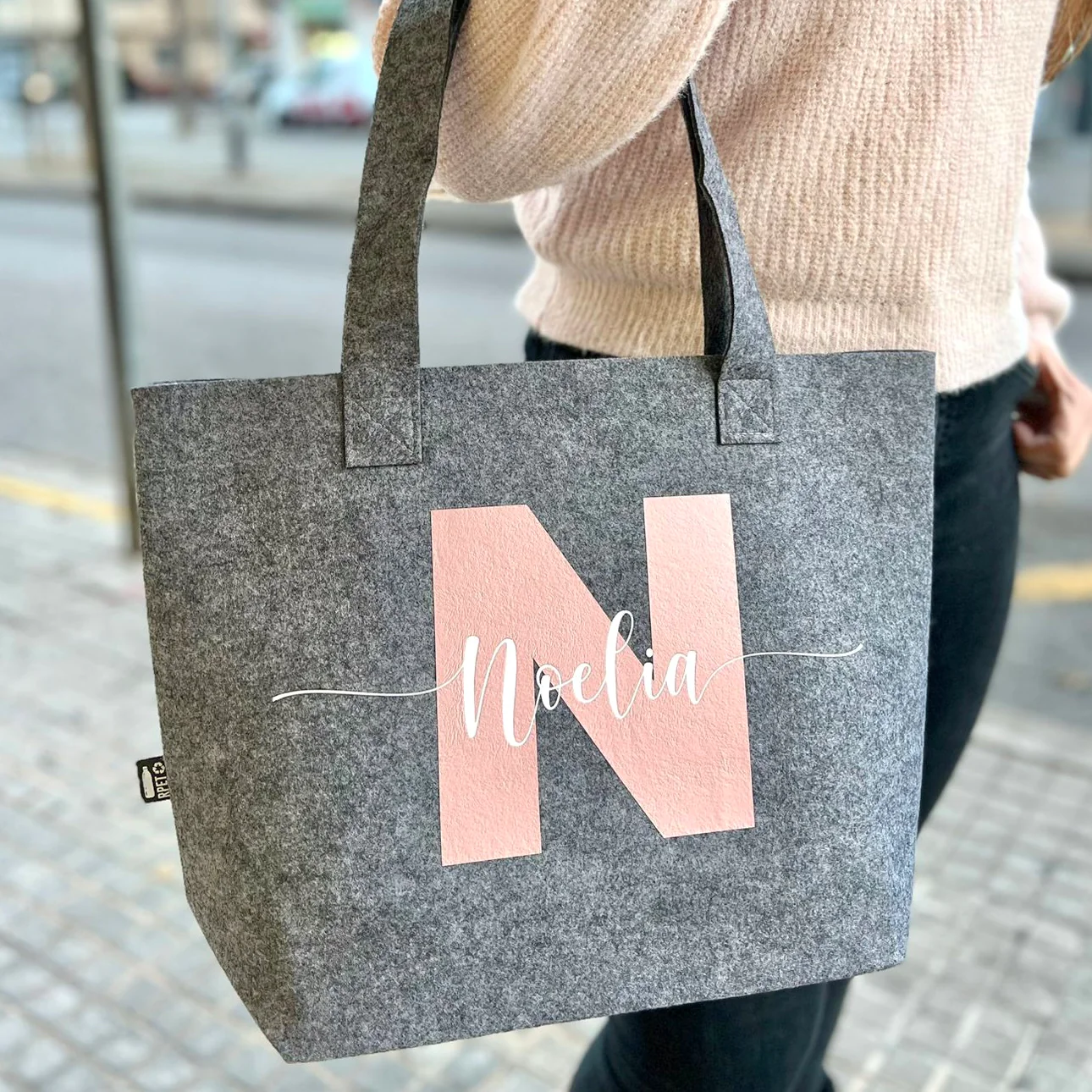 Bolso de fieltro Nombre personalizado
