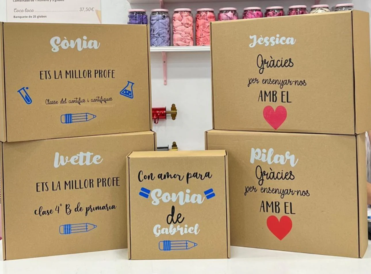 Caja personalizada Profe