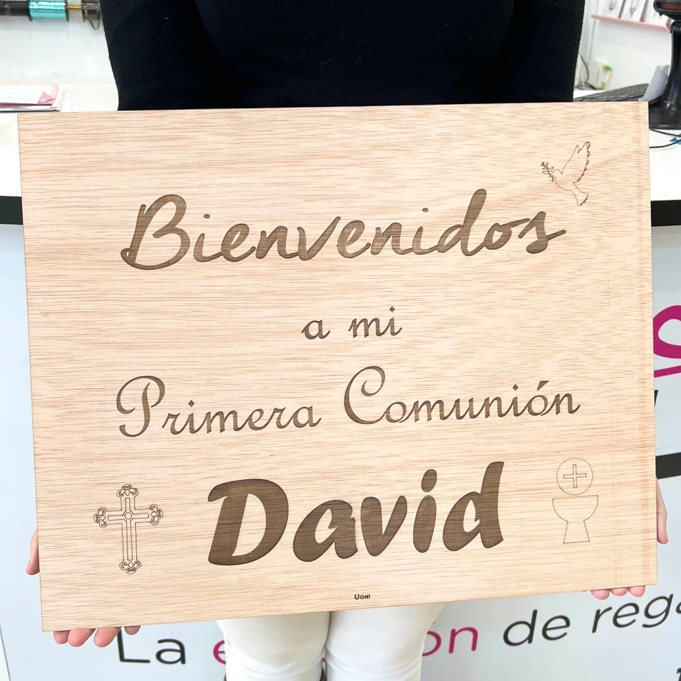 Cartel Madera Bienvenidos Comunión - Image 2