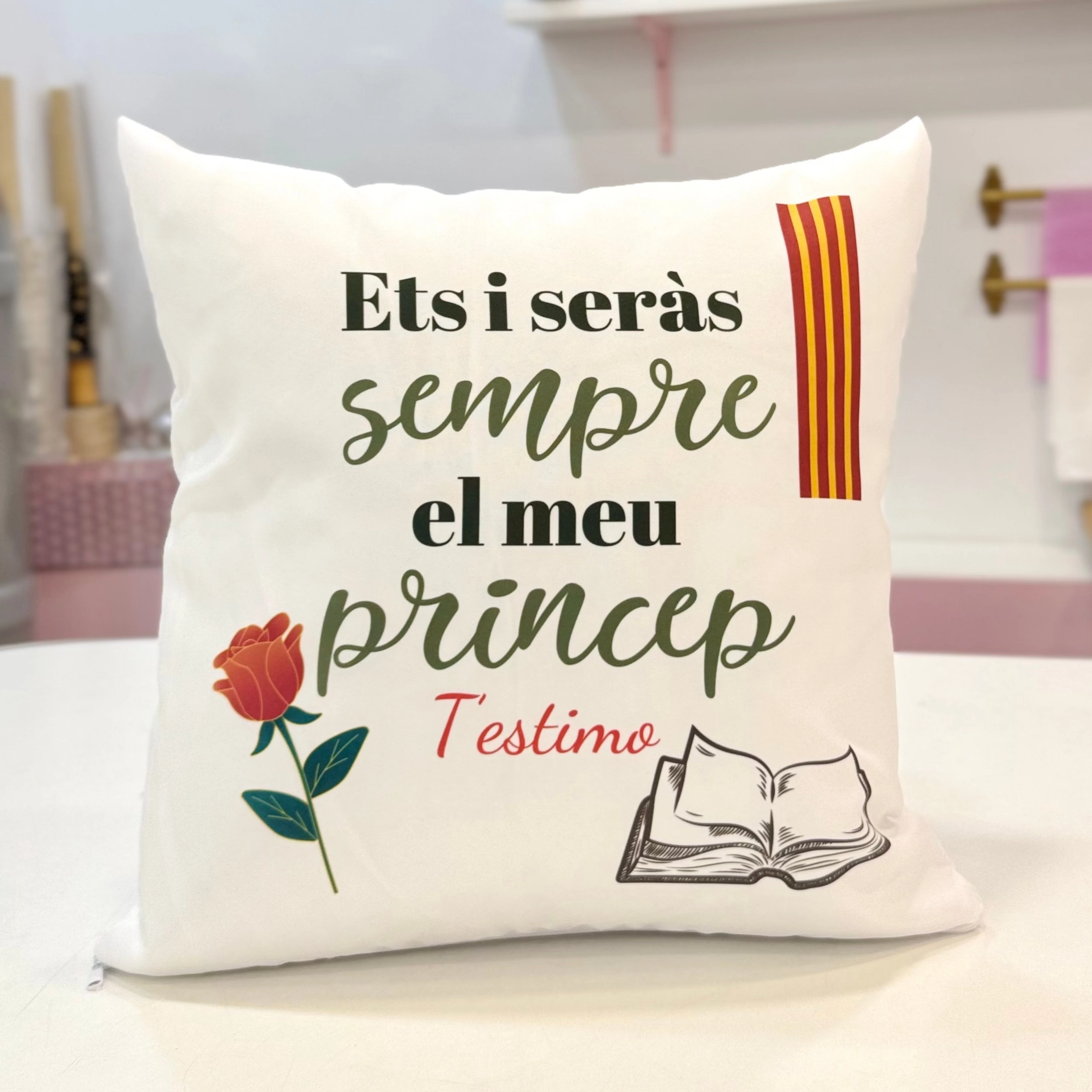 Cojín “Ets i seràs sempre el meu príncep