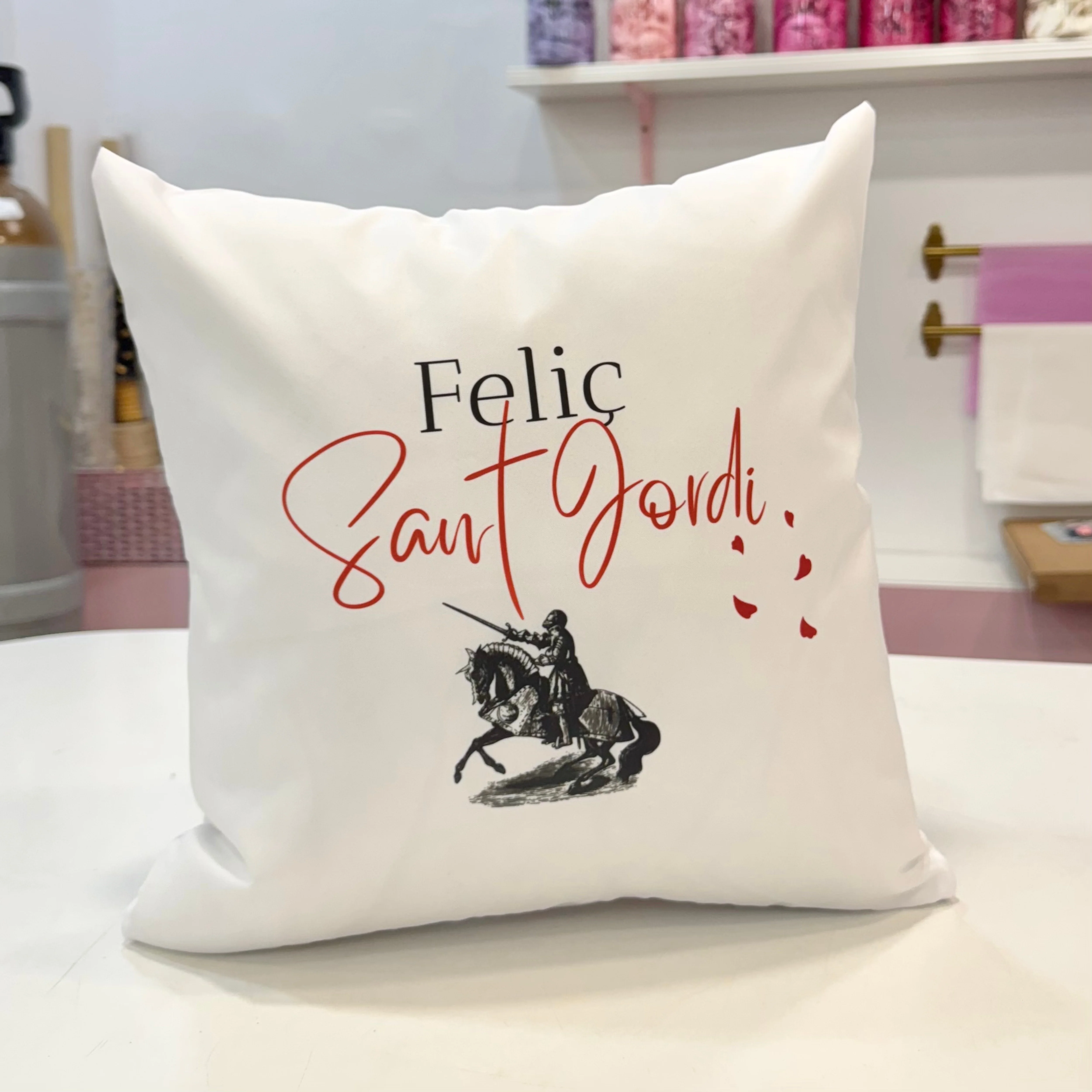 Cojín “Feliç Sant Jordi"