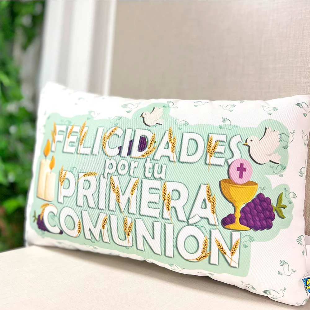 Cojín Felicidades por tu primera comunión - Image 3