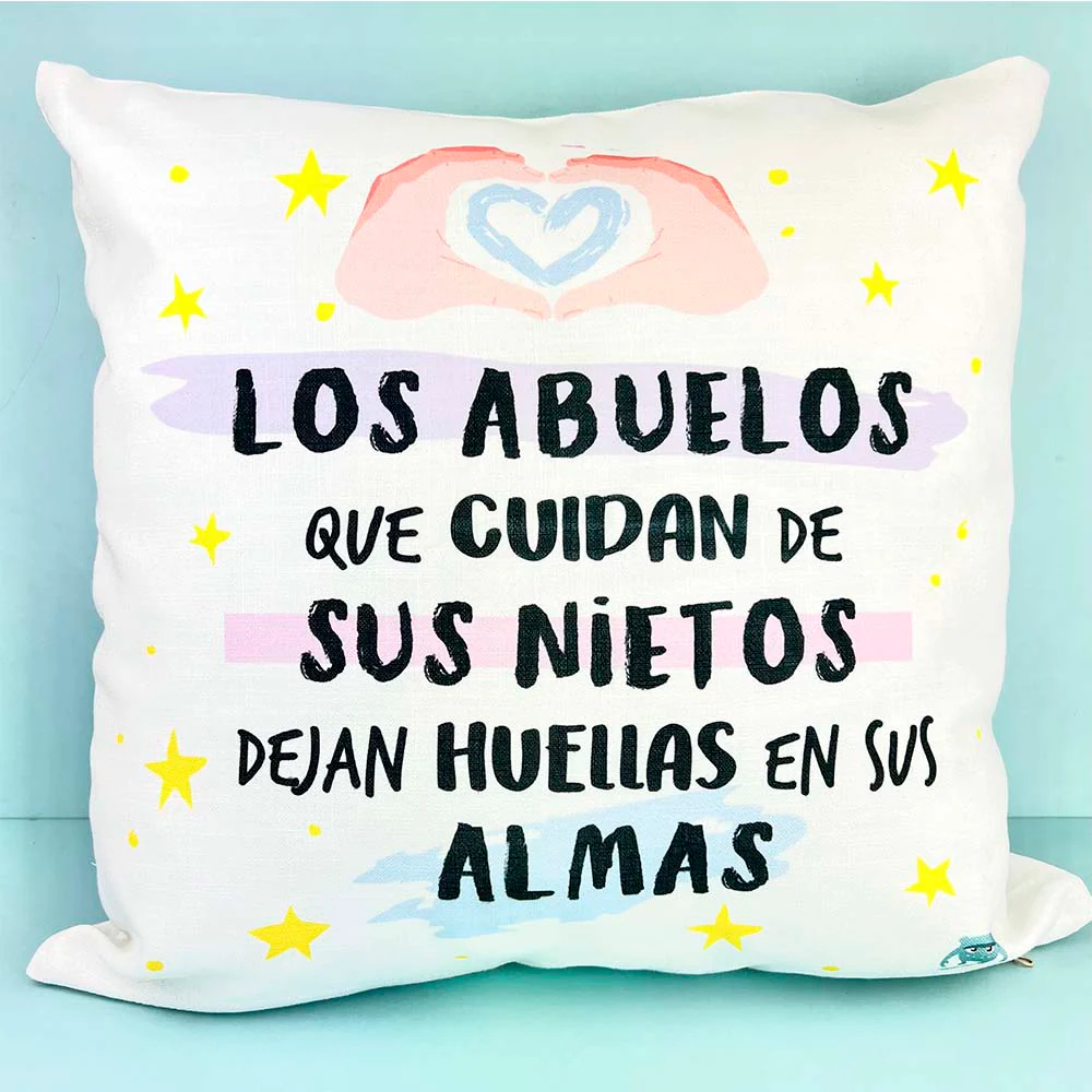 Cojín Los abuelos que cuidan de sus nietos
