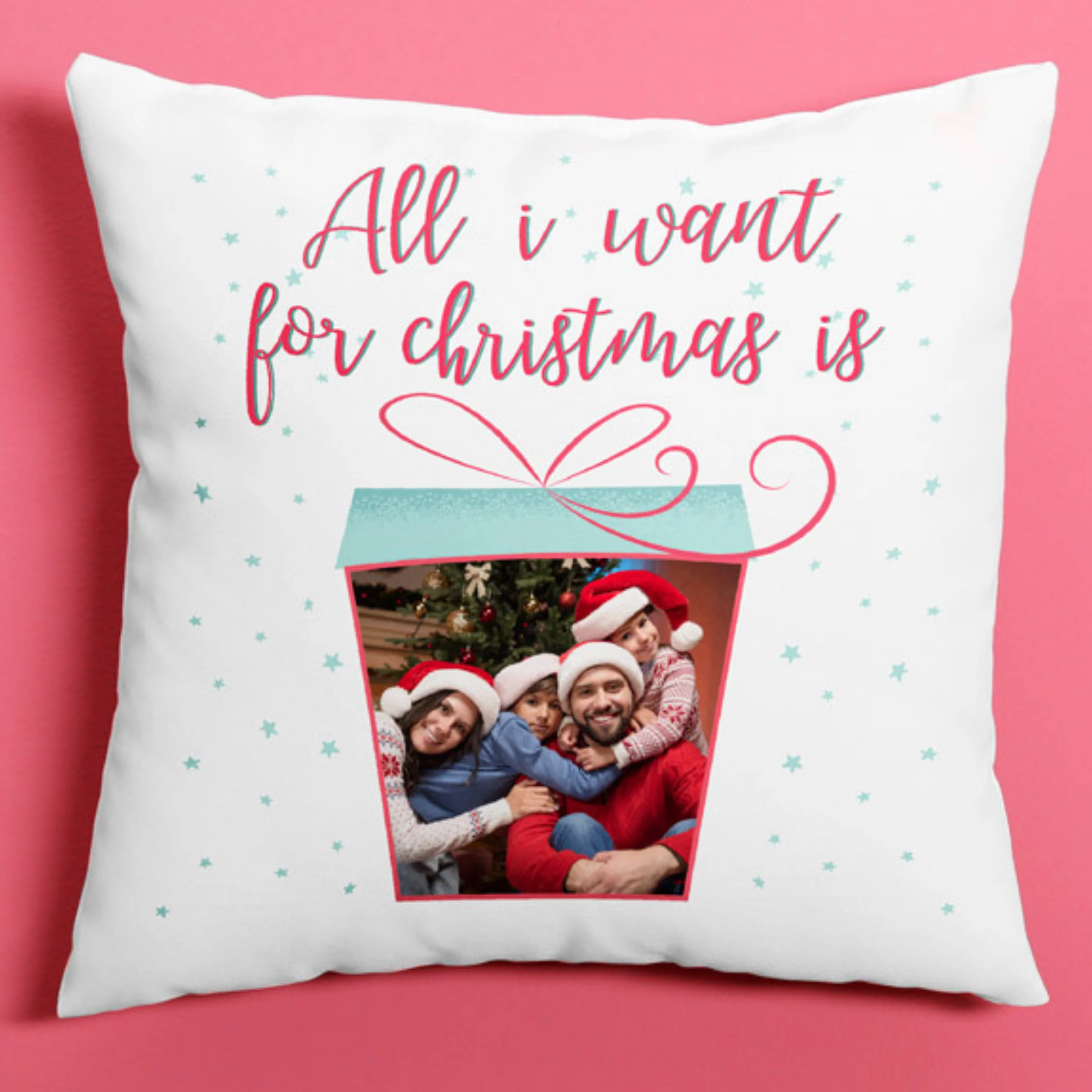 Cojín personalizado All I want for Christmas