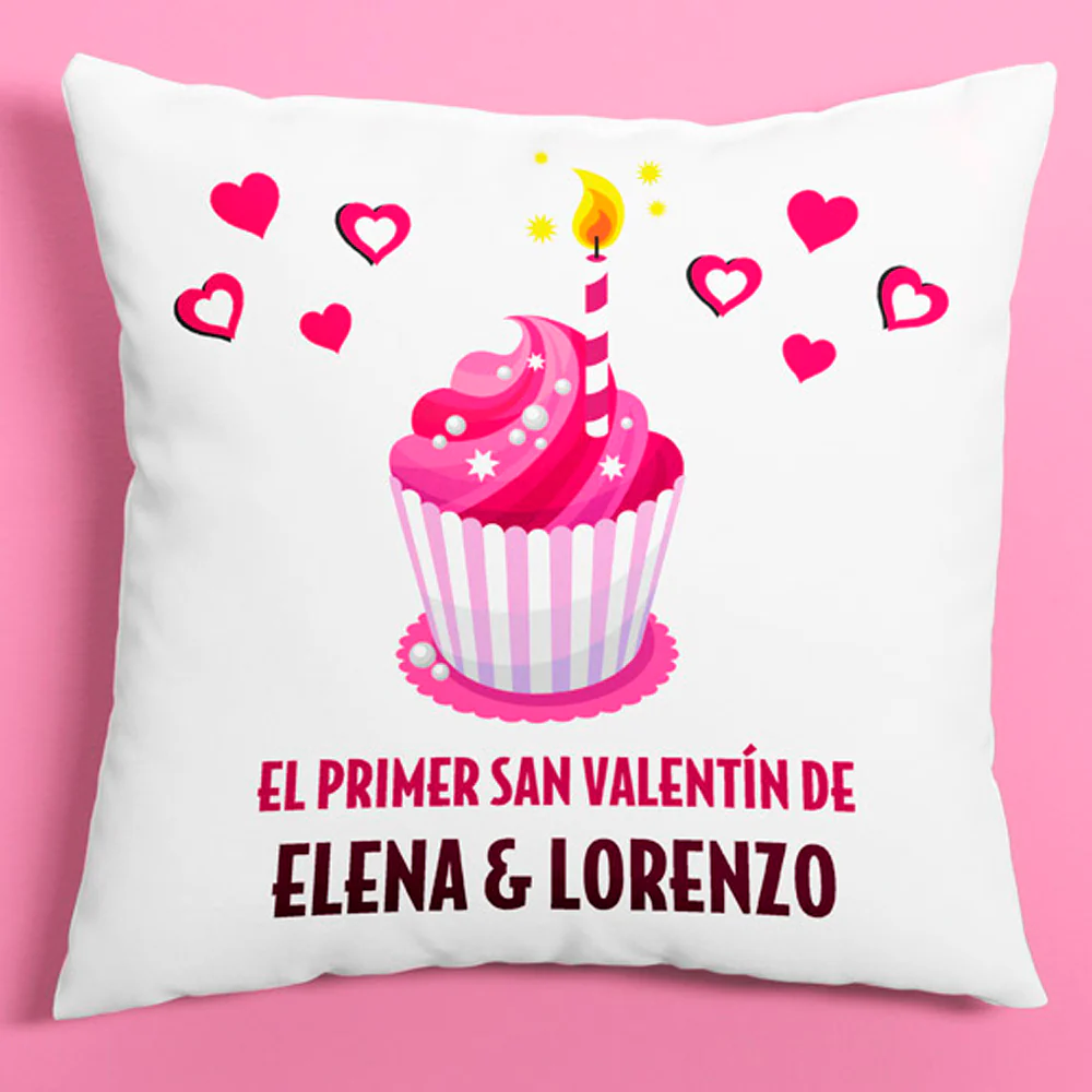 Cojín personalizado Primer San Valentín