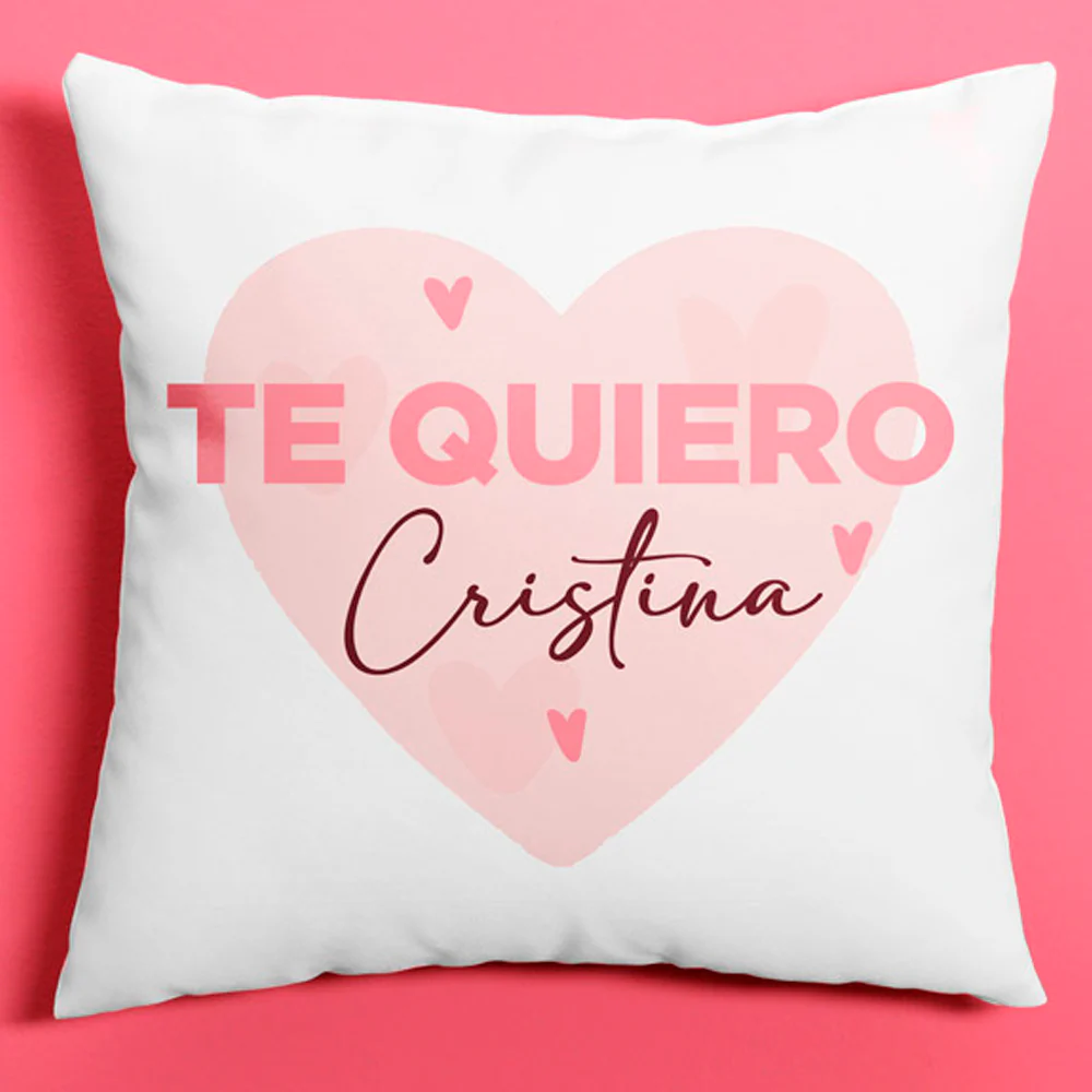 Cojín personalizado Te quiero