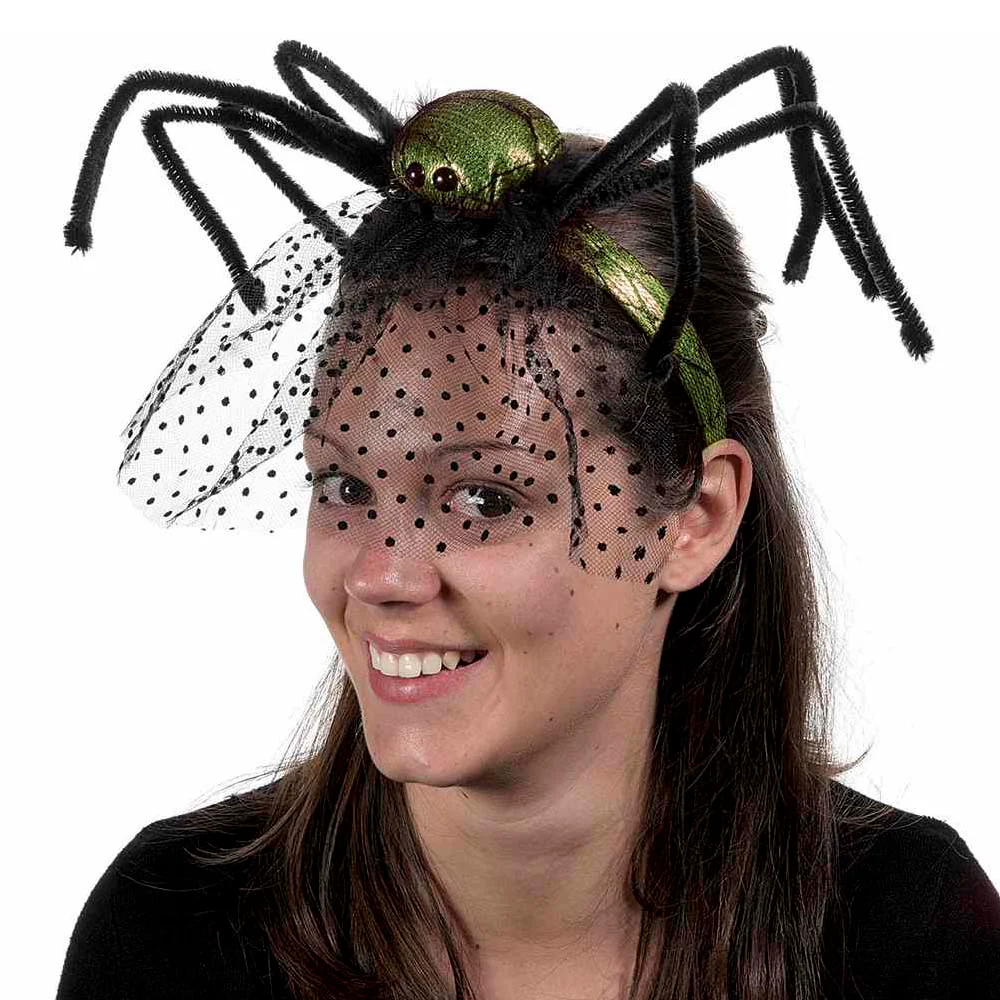 Diadema Araña con velo