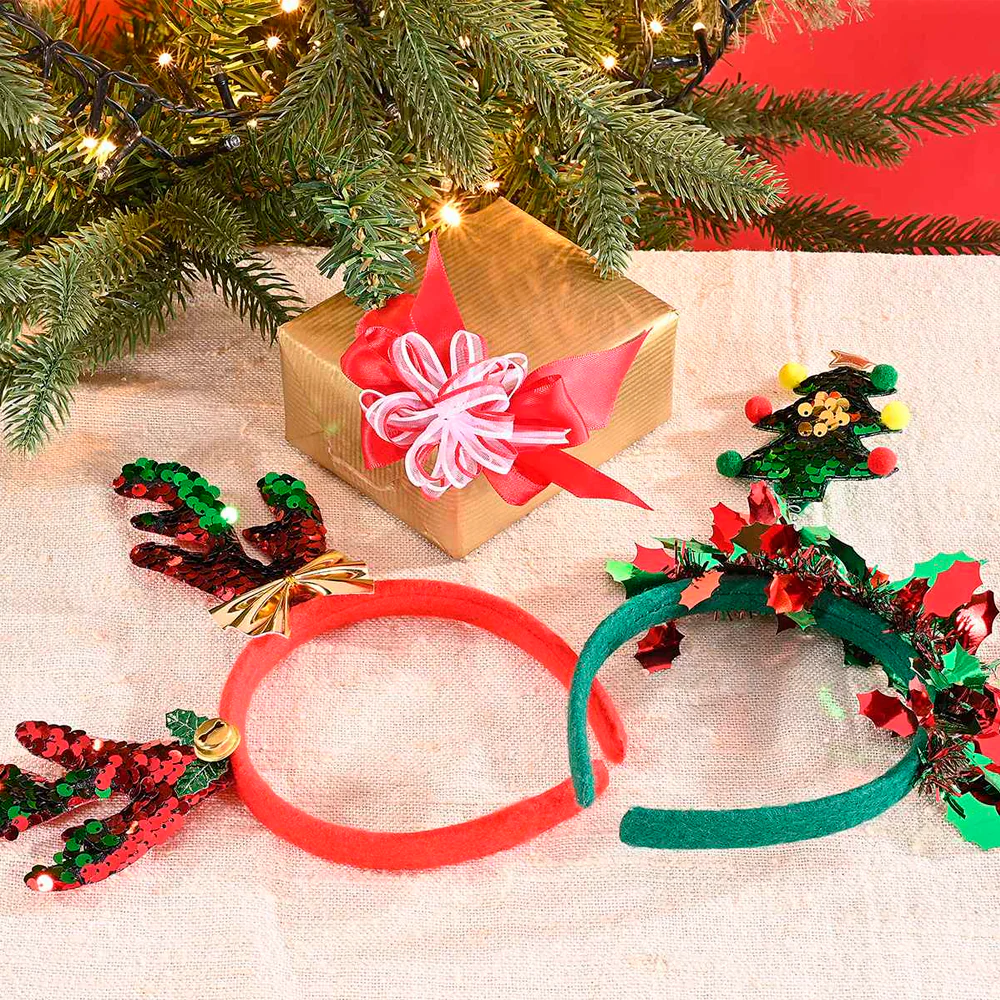 Diadema navideña con lentejuelas - Image 2