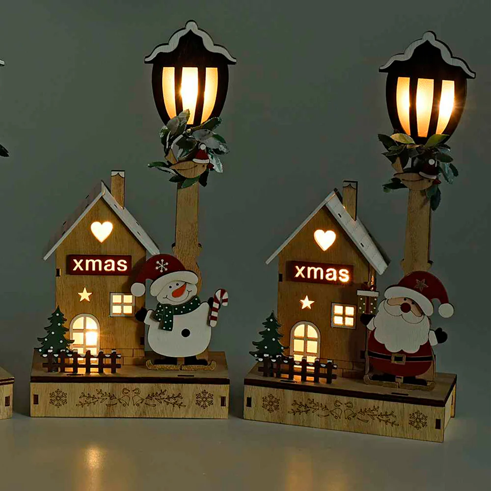 Figura Casa y farola con luz - Image 4