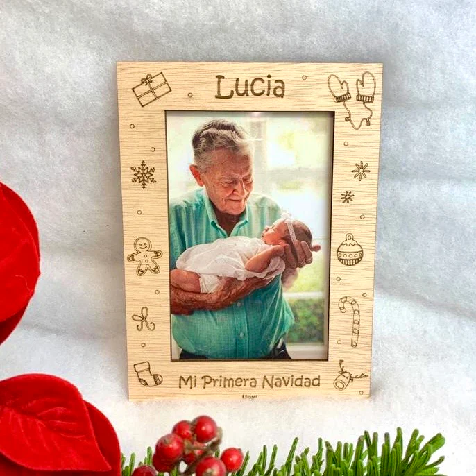 Imán Mi primera Navidad personalizado