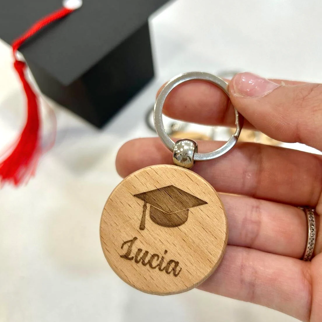 Llavero madera Graduación