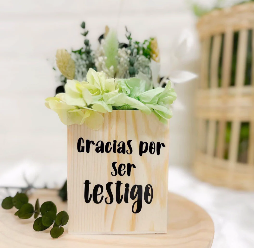 Maceta pequeña Flores preservadas (personalizado) - Image 2
