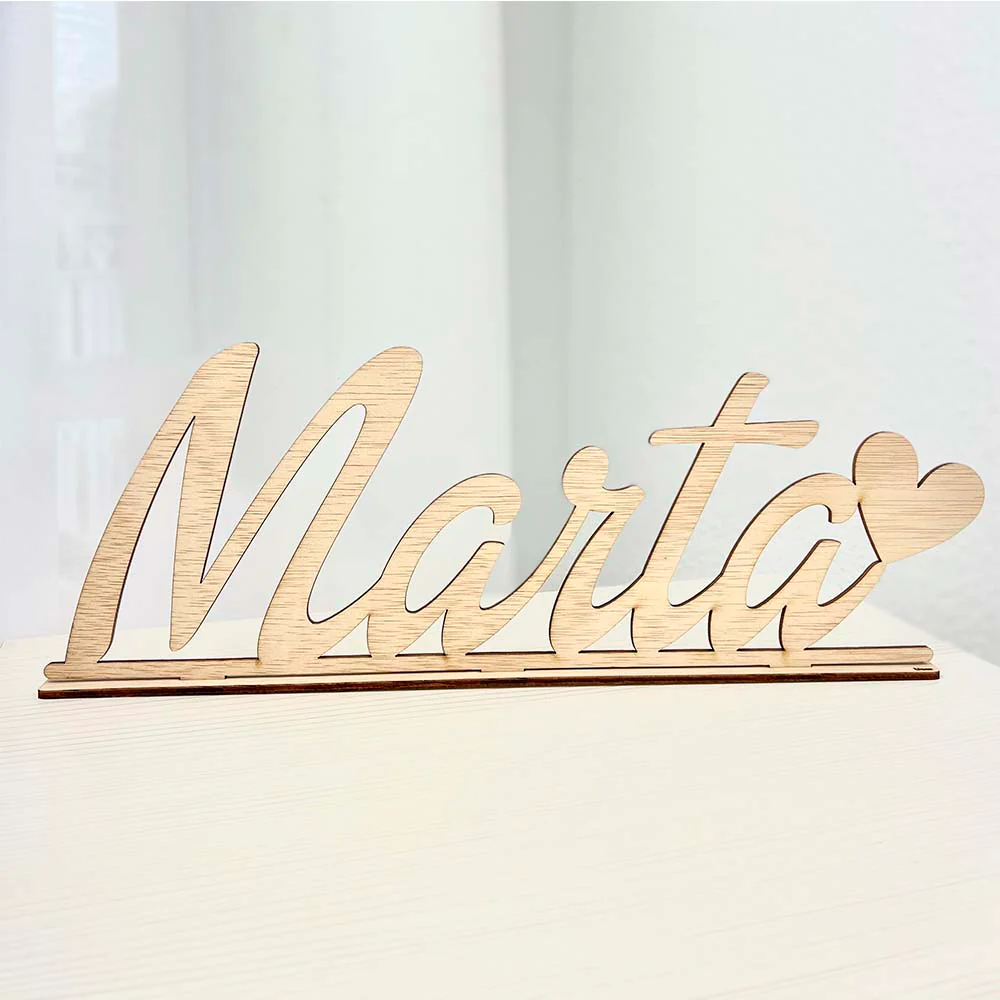 Nombre de madera sobremesa - Image 3