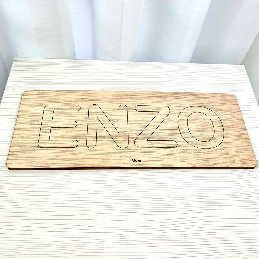 Puzzle de madera Nombre "Azul" - Image 6