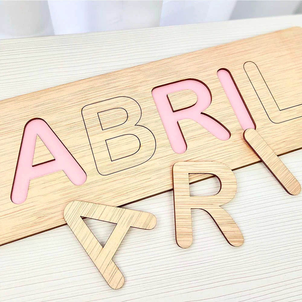 Puzzle de madera Nombre "Rosa" - Image 4