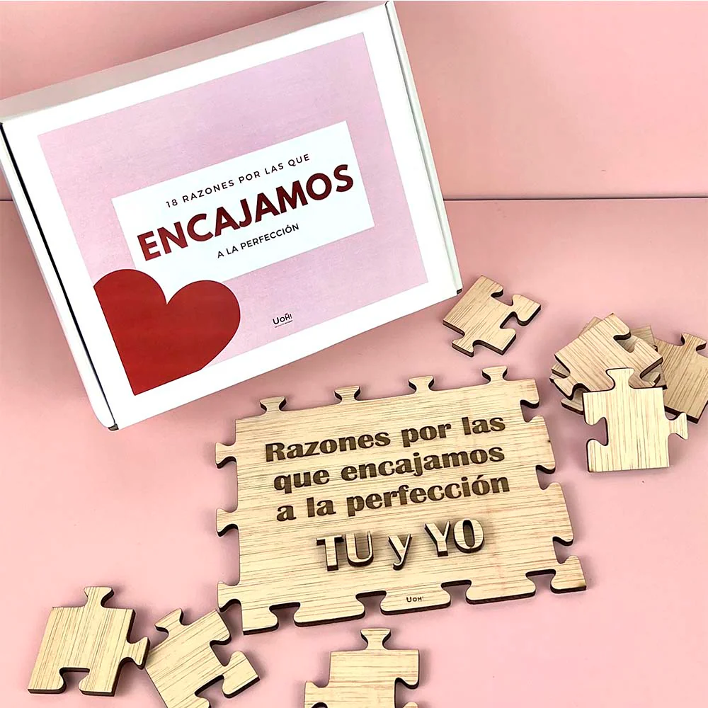 Puzzle personalizado Razones por las que encajamos tu y yo