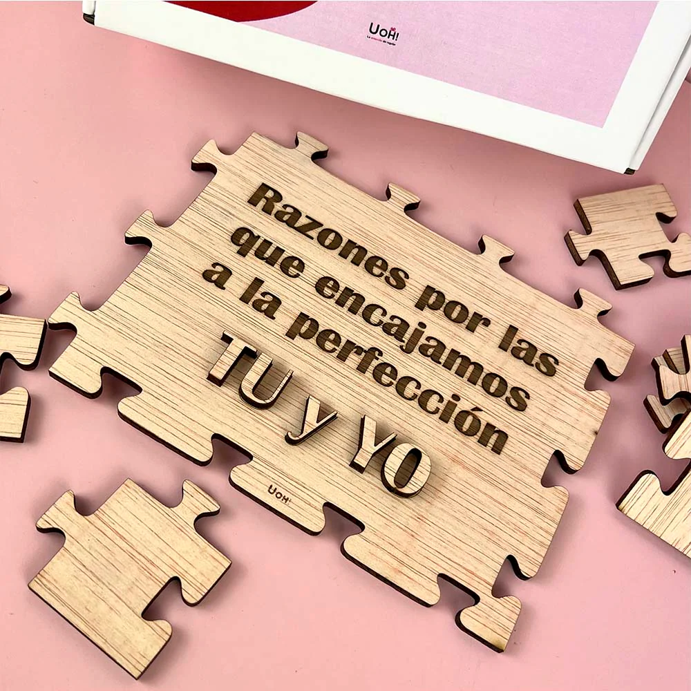 Puzzle personalizado Razones por las que encajamos tu y yo - Image 3