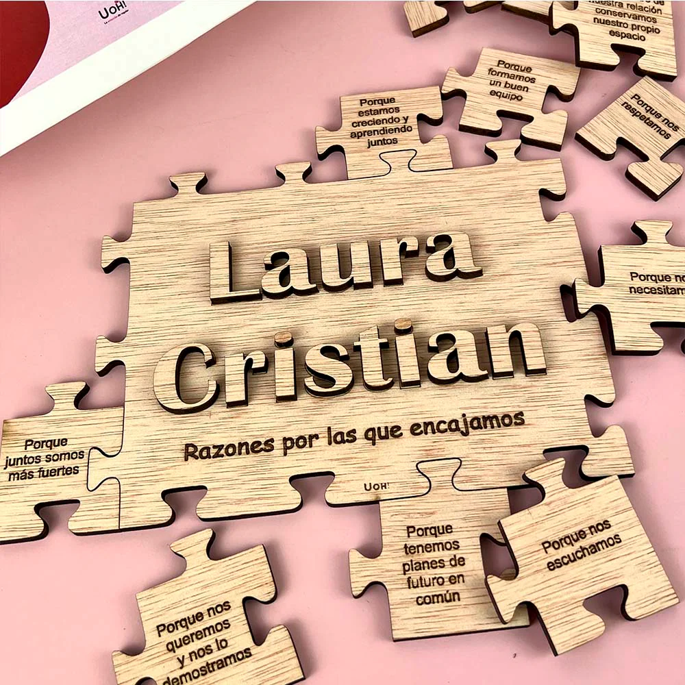 Puzzle personalizado Razones por las que encajamos tu y yo - Image 4