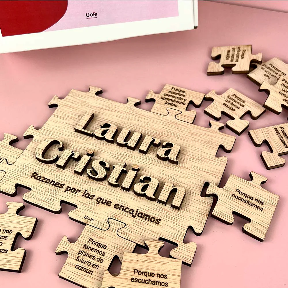 Puzzle personalizado Razones por las que encajamos tu y yo - Image 5