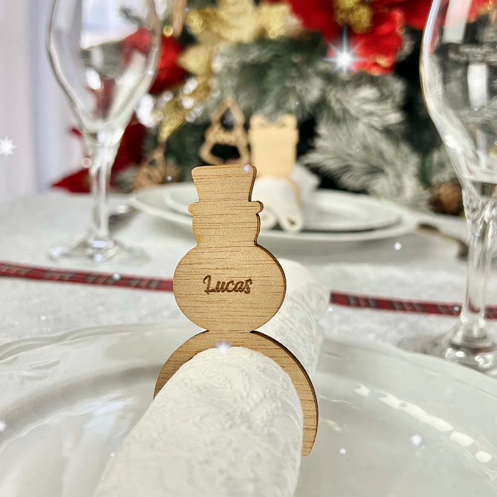 Servilletero Muñeco de nieve personalizado - Image 2