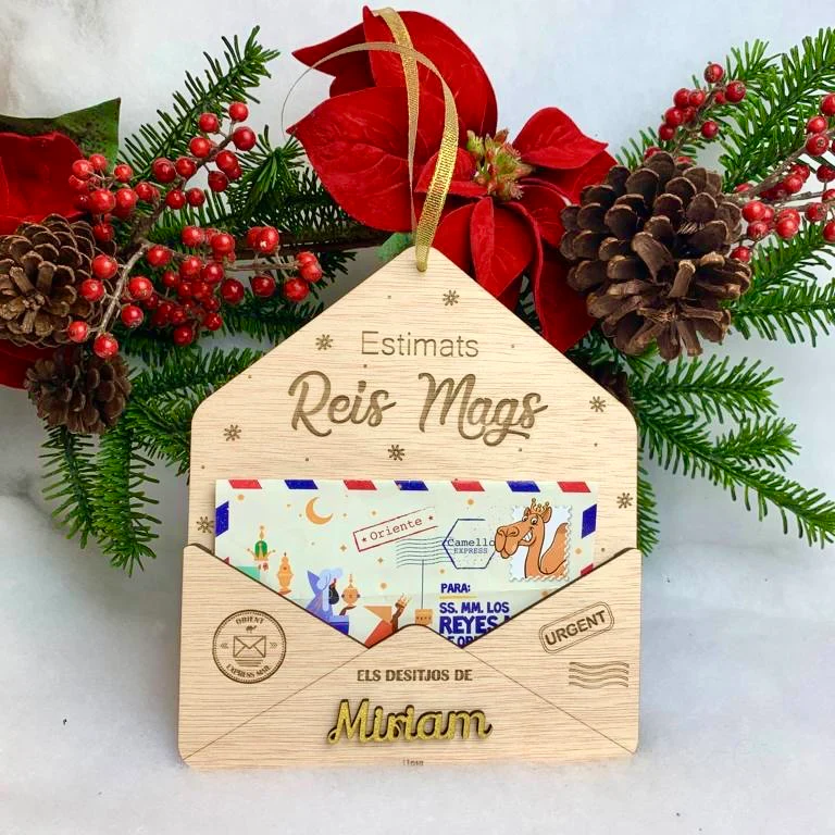 Sobre de madera para cartas de los Reyes Magos - Image 3