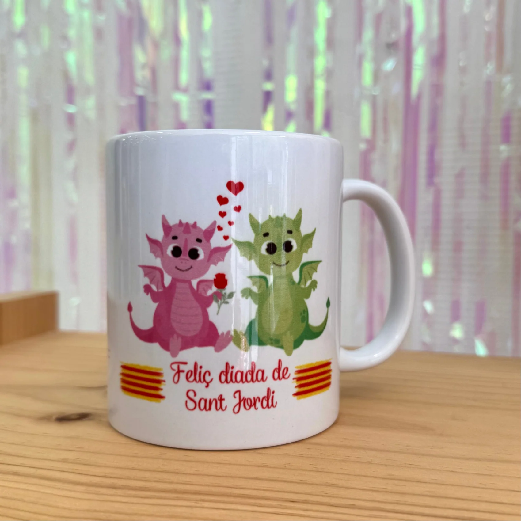 Taza Dragones rosa y verde - Image 2