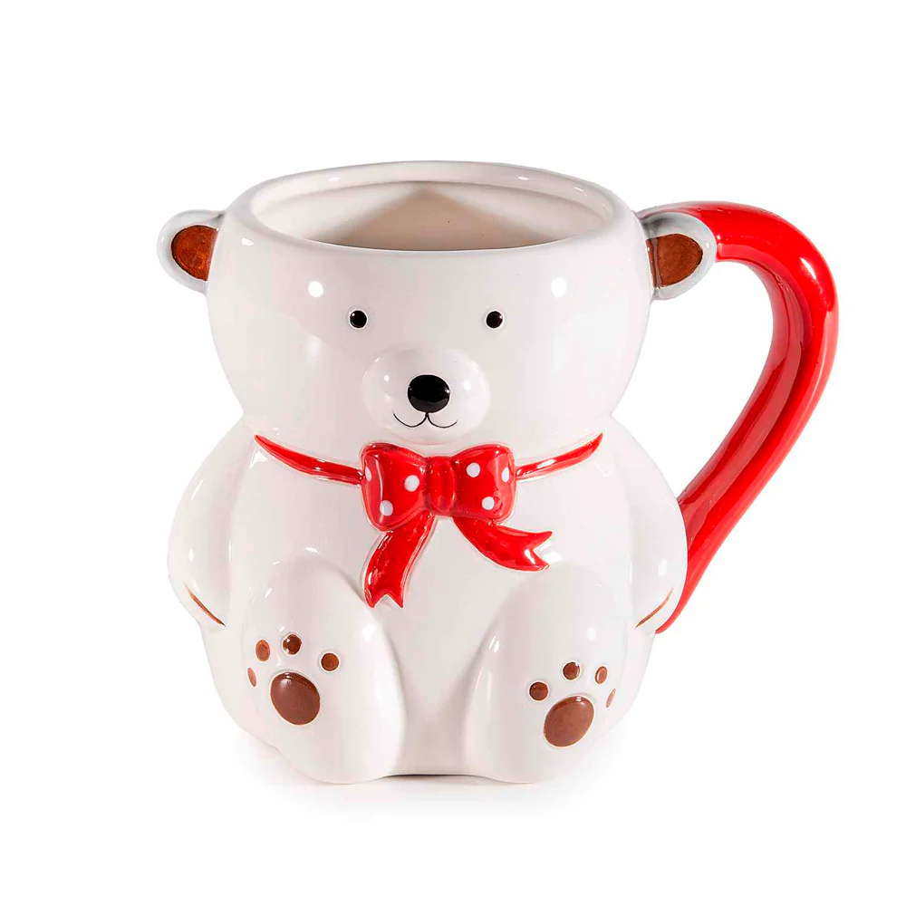 Taza Oso con lazo rojo - Image 2