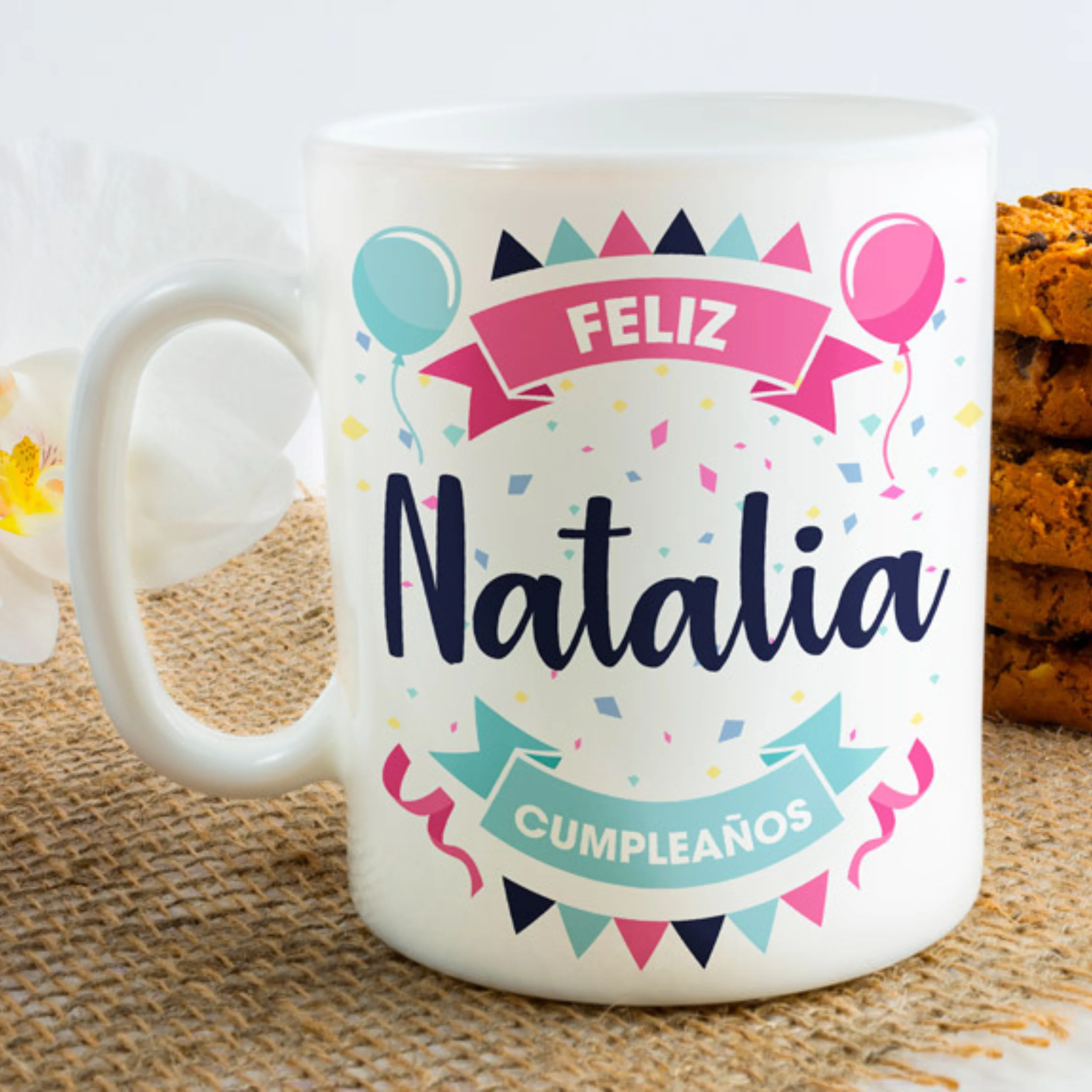 Taza personalizada "Feliz Cumpleaños"