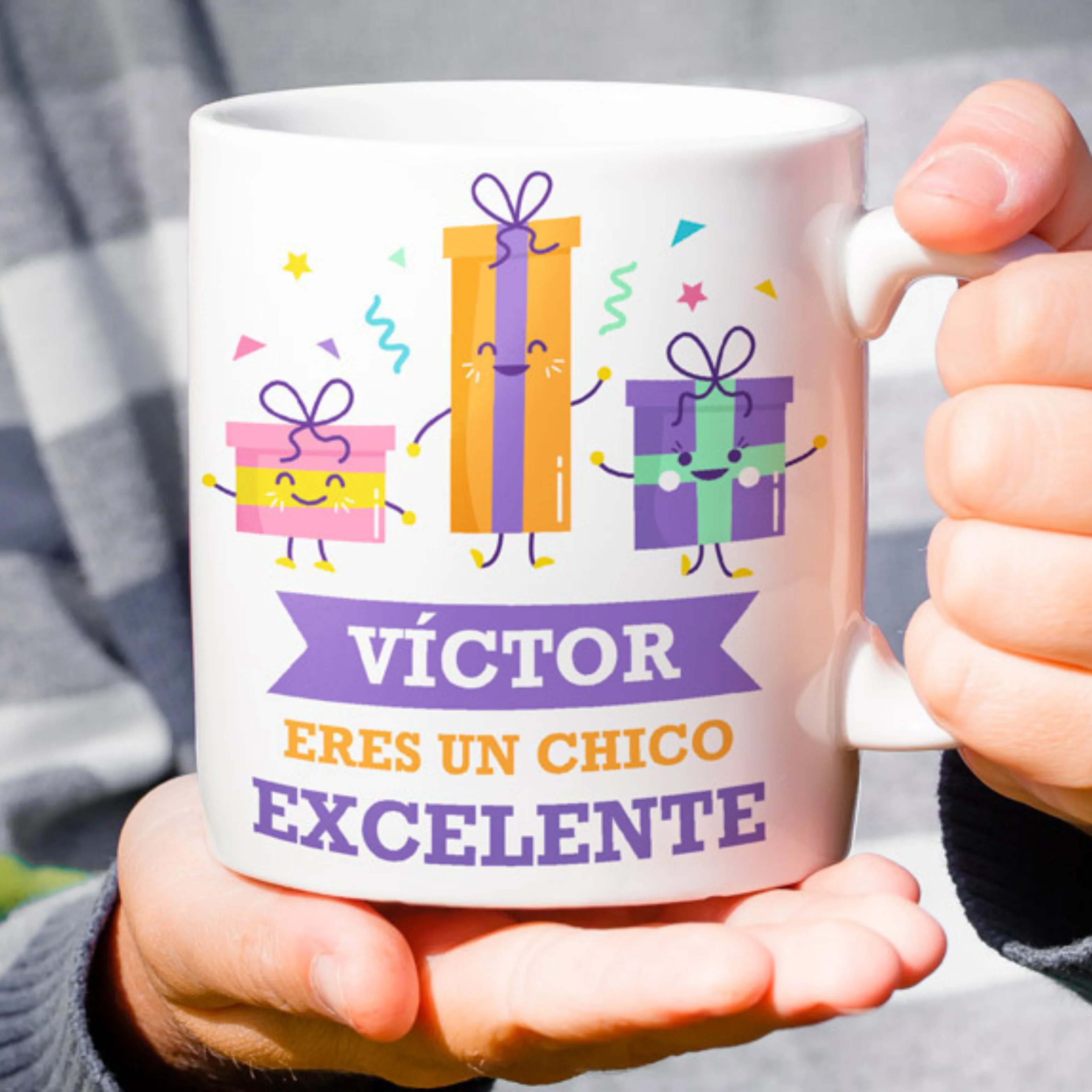Taza personalizada "Eres excelente"
